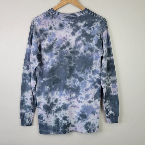 VICTORIA'S Secret PINK Logo Long Sleeve Top Tie Dye XS - Picture 3 of 9